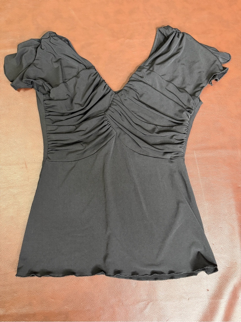 Y2K inspired women’s black blouse